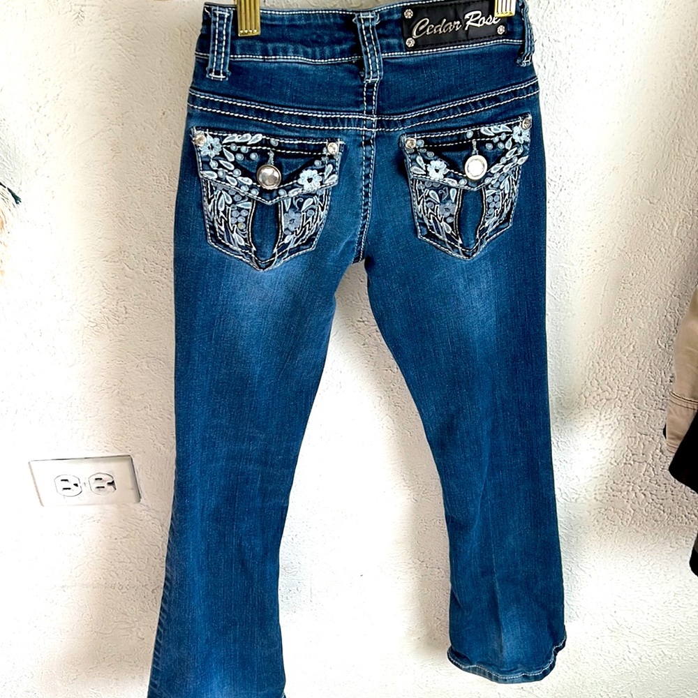 Cedar rose dazzled jeans